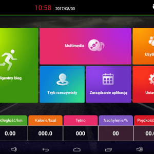 APVsport Bieżnia elektryczna do biegania i chodzenia APV5000 S, ekran TFT ANDROID 7 cali, pas biegowy 130x40cm