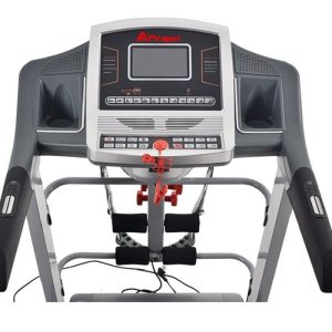 APVsport Bieżnia elektryczna do biegania i chodzenia APV900, ekran LCD, dodatkowe wyposażenie masażer, hantle, brzuszki, mata, pas biegowy 130x38cm