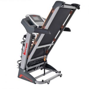 APVsport Bieżnia elektryczna do biegania i chodzenia APV900, ekran LCD, dodatkowe wyposażenie masażer, hantle, brzuszki, mata, pas biegowy 130x38cm