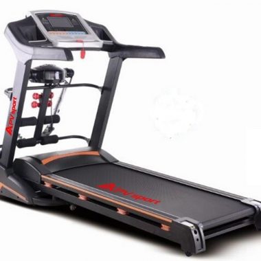 APVsport Bieżnia elektryczna do biegania i chodzenia APV900, ekran LCD, dodatkowe wyposażenie masażer, hantle, brzuszki, mata, pas biegowy 130x38cm