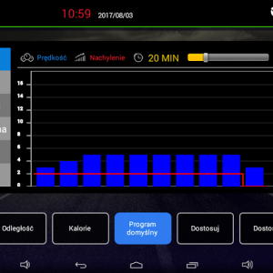 APVsport Bieżnia elektryczna do biegania i chodzenia APV5000 S, ekran TFT ANDROID 7 cali, pas biegowy 130x40cm