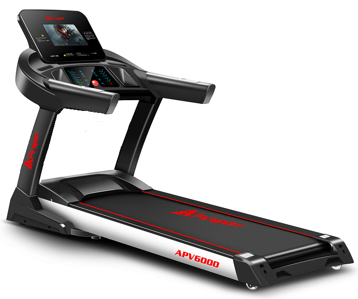 APVsport Bieżnia elektryczna do biegania i chodzenia APV6000 S, ekran TFT ANDROID 10.1 cala, pas biegowy 135x48cm